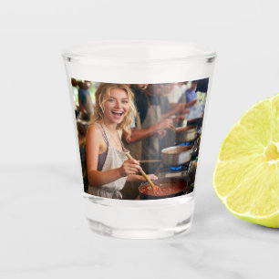 Chili Cook Off Photo Customize Shot Glass