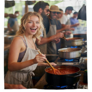 Chili Cook Off Photo Customize Shower Curtain