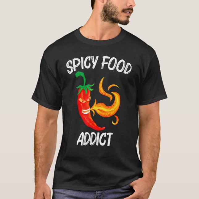 Chili Pepper For Men Women Red Spicy Flaming Jalap T-Shirt (Front)