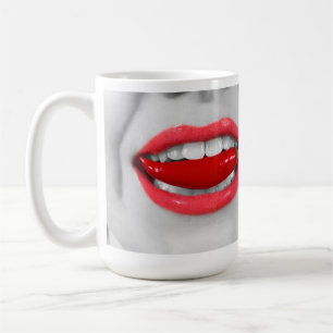 Chili pepper lips coffee mug