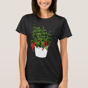 Chili Pepper Plant Peppers Chilli Fruit Red Spicy T-Shirt