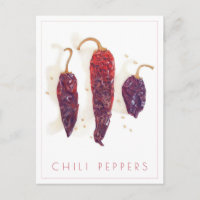 CHILI PEPPERS Postcard + Text
