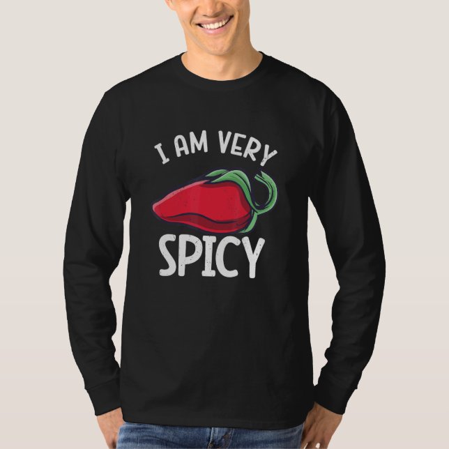 Chili Peppers Red Hot Spicy Pepper Eat Mexican Foo T-Shirt (Front)