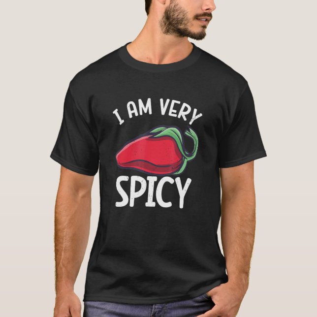 Chili Peppers Red Hot Spicy Pepper Eat Mexican Foo T-Shirt (Front)