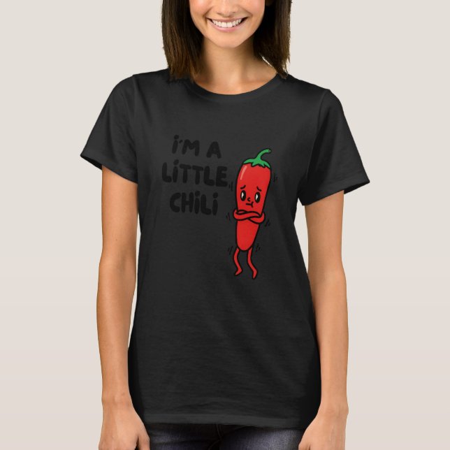 Chili Red Pepper Vegetable Funny Chili Pun I'm Lit T-Shirt (Front)
