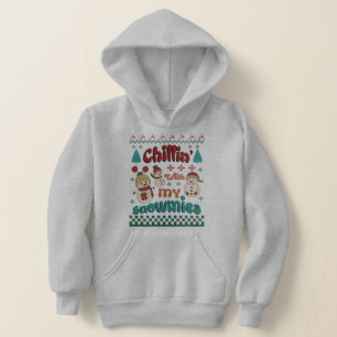 Chilin with my snowmies - Winter Wonderland Art