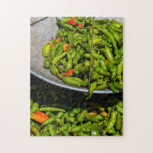 Chilis At Market For Sale Jigsaw Puzzle