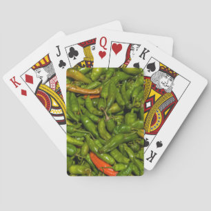 Chilis For Sale At Market Playing Cards