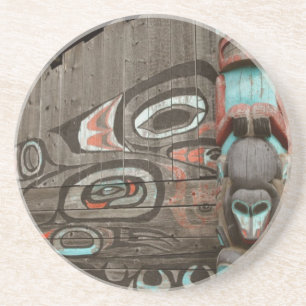 Chilkat Tribal House Coaster