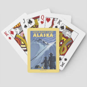 Chilkoot Pass, Alaska Gold Miners Playing Cards