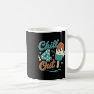 Chill 4th Out – Funny Retro 4th Of July Ice Cream  Coffee Mug
