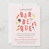Chill and Grill Barbeque party Pink