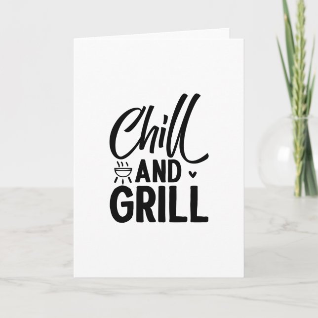 Chill And Grill BBQ Card (Front)