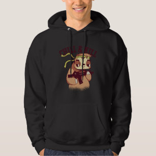 Chill And Kill With A Sloth Bear And A Gun Hoodie