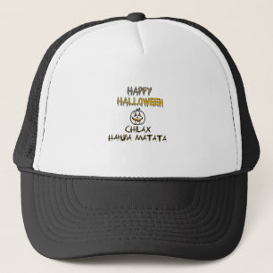 Chill and Relax Happy Halloween Collection Trucker Hat