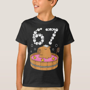 Chill Bath Tub Capybara Sauna 67 Relaxed Animal Fu T-Shirt