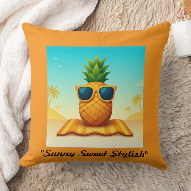 "Chill Beach Escape" Cushion (Blanket)