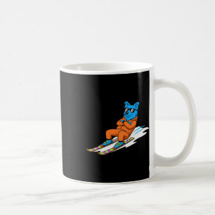 Chill Bear Skiing Sungles Orange Jumpsuit Alpine Coffee Mug