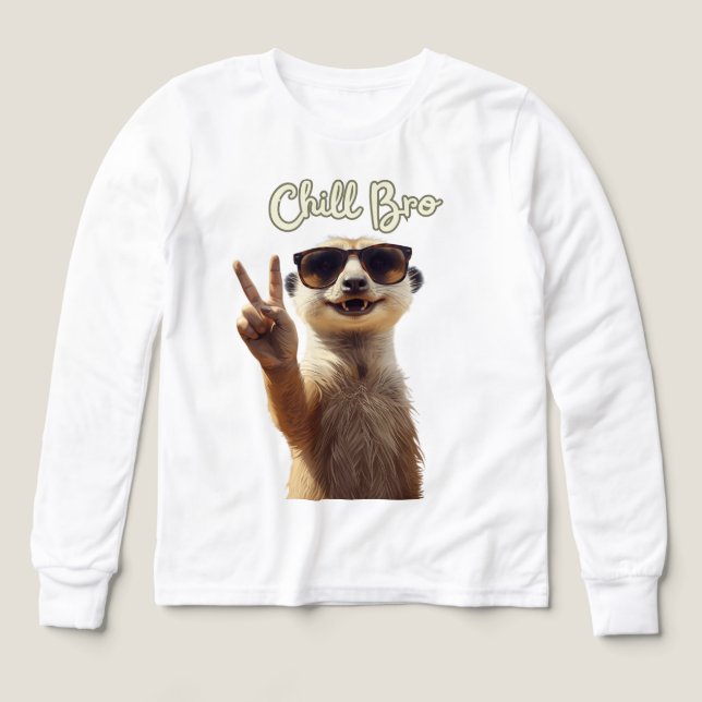 Chill Bro – Funny Sloth Hoodie (Design Front)