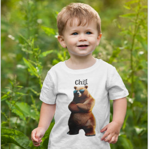 Chill Brown Bear in Sunglasses T-Shirt