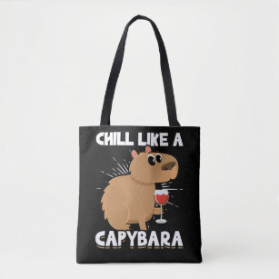 Chill Capybara Cute Animal Lover Tote Bag