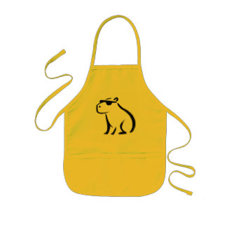 Chill Capybara – Ink Brush Design Tote Bag Kids Apron