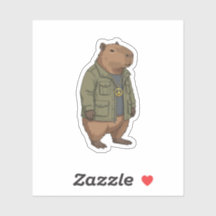 Chill Capybara Peace Sign Swagger