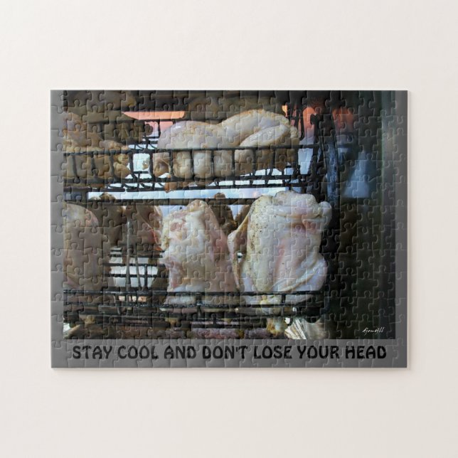 Chill Chicken in Oven Stay Cool Jigsaw Puzzle (Horizontal)