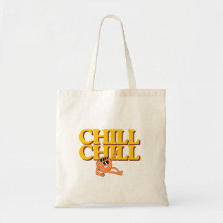 Chill Chill Retro Cartoon Character Tote Bag