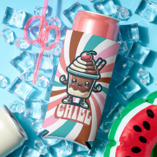 Chill Chocolate Milkshake Pun Seltzer Can Cooler