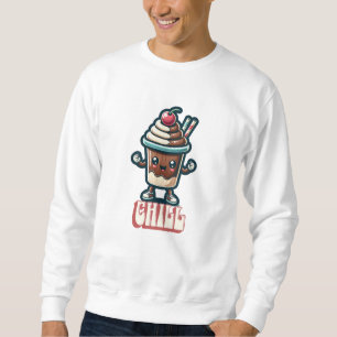 Chill Chocolate Milkshake Pun Sweatshirt