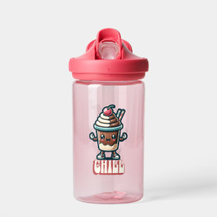Chill Chocolate Milkshake Pun Water Bottle