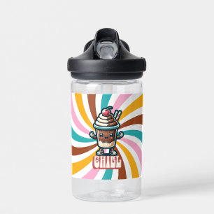 Chill Chocolate Milkshake Pun Water Bottle