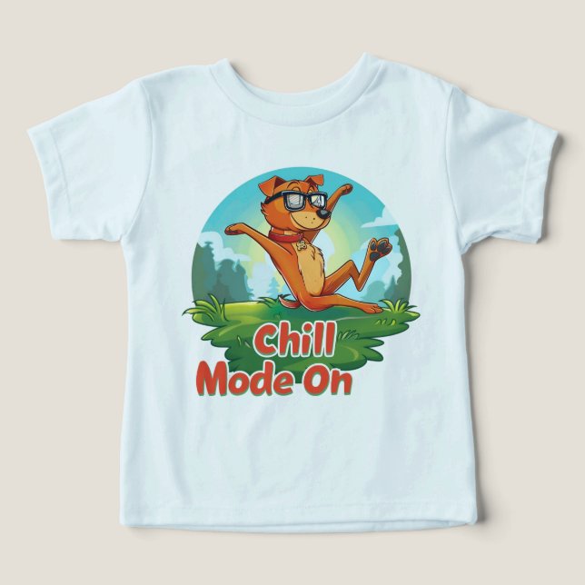 Chill Dog Mode toddle T-Shirt (Design Front)