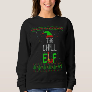 Chill Elf Family Matching Ugly Sweater Christmas P