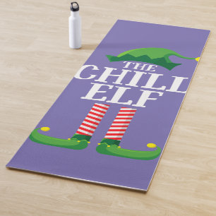 Chill Elf Matching Family Group Christmas Party Yoga Mat