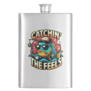 Chill Fish Vibes Hip Flask