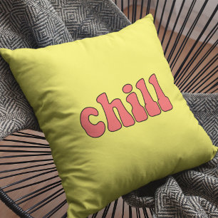 Chill funny retro cushion