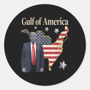 Chill Greeting From The Gulf Of Usa America Patrio Classic Round Sticker