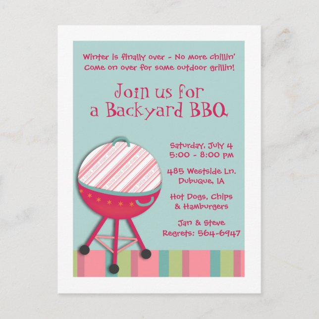 Chill & Grill Postcard (Front)