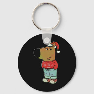 Chill Guy - My New Character Meme Christmas Chill  Key Ring