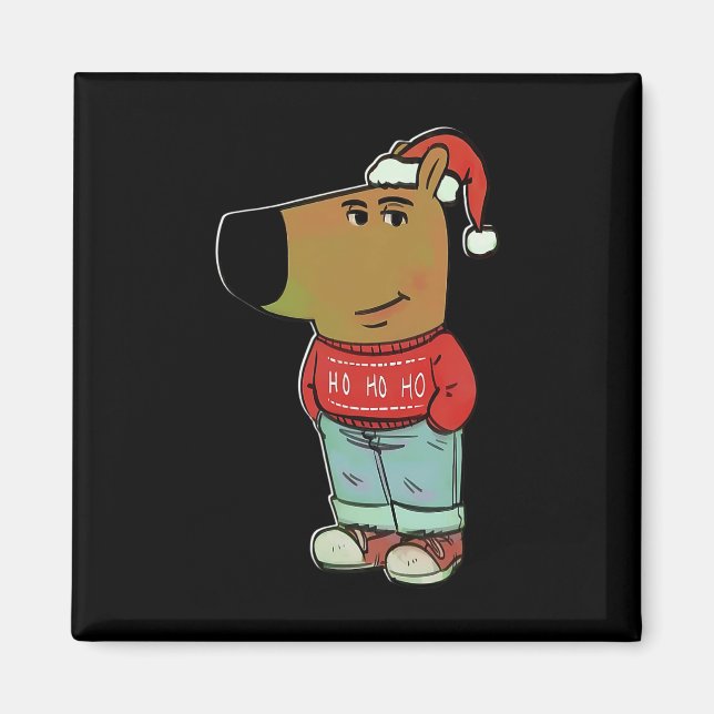 Chill Guy - My New Character Meme Christmas Chill  Magnet (Front)