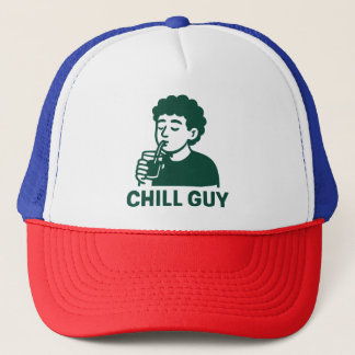 chill guy trucker hat
