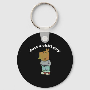 Chill Guys Funny Meme Gifts Key Ring