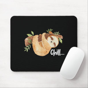 Chill Hanging Sloth Wildlife Animal Lover Zookeepe Mouse Pad