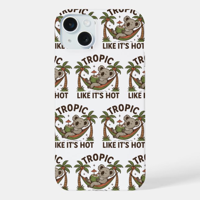  Chill Koala Vibes iPhone Case (Back)
