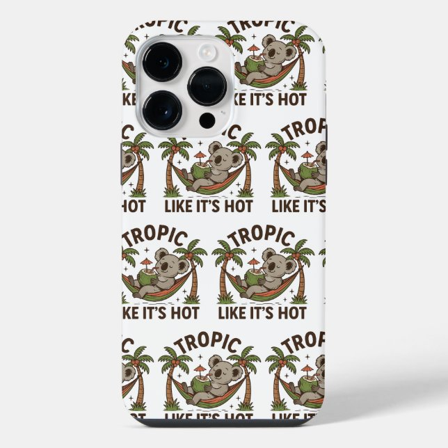  Chill Koala Vibes iPhone Case (Back)