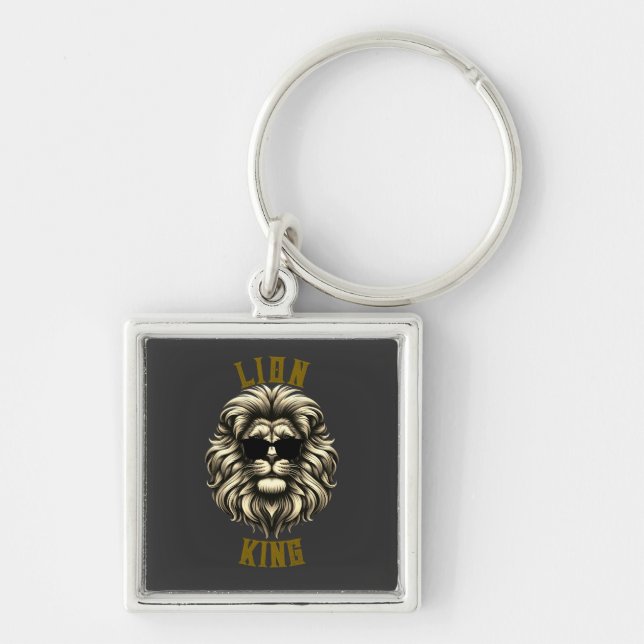 Chill Lion King Key Ring (Front)
