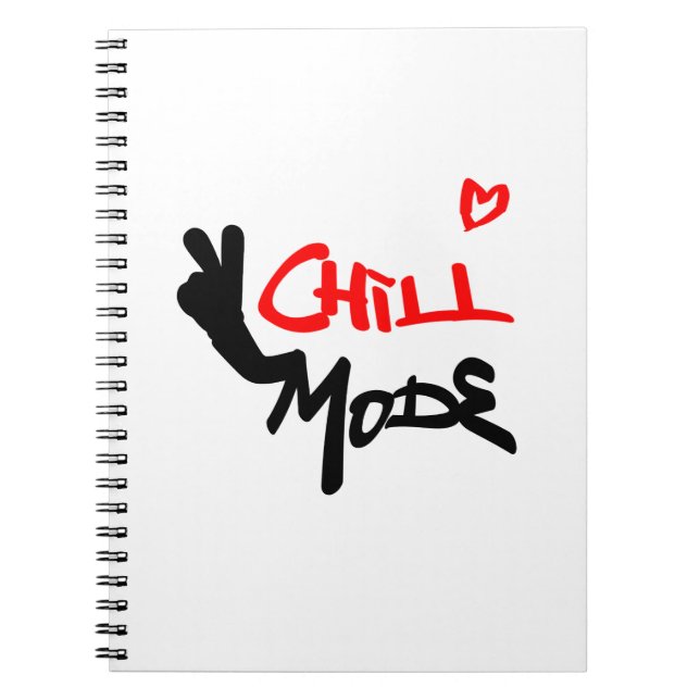 Chill Mode Activated Notebook (Front)