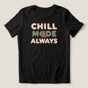 "Chill Mode Always" with a Relaxing Sloth Tri-Blend Shirt